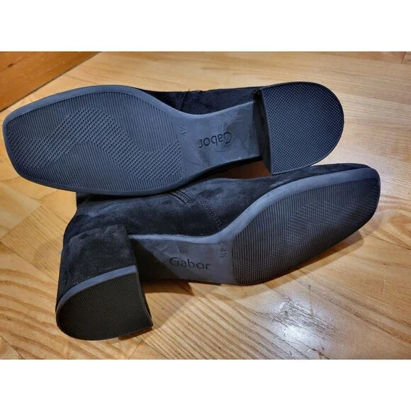 Gabor Boots Women's Mid Calf Suede Leather Black Booties Size 7 M US 4.5 UK - Picture 6 of 6
